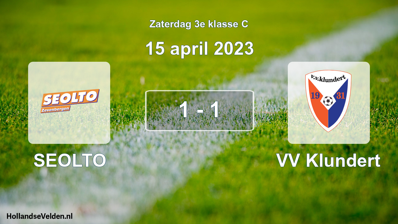 Total number of matches played: SEOLTO - VV Klundert 1 - 1 (15 April 2023)