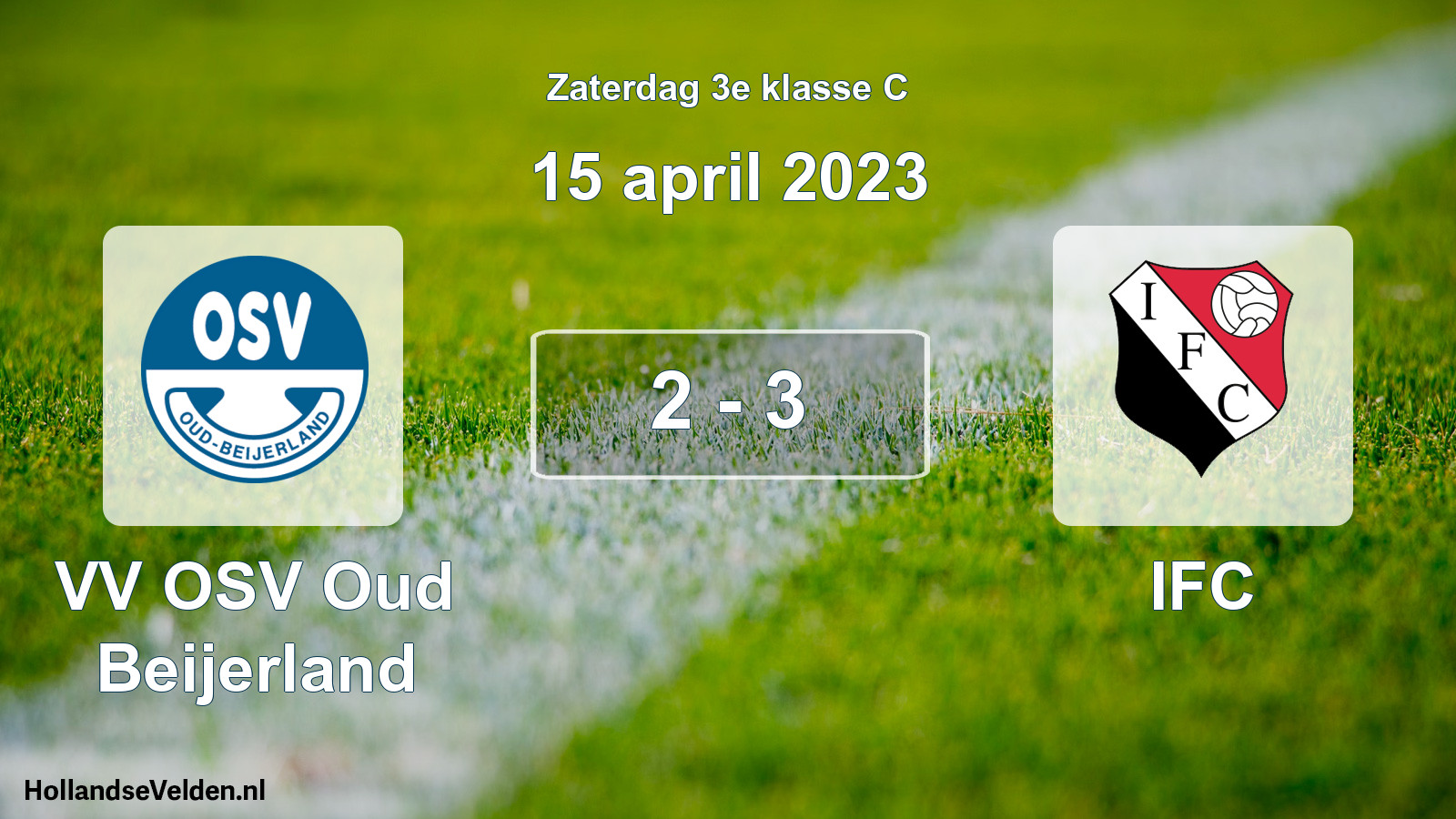 Total number of matches played: VV OSV Oud Beijerland - IFC 2 - 3 (15 April 2023)