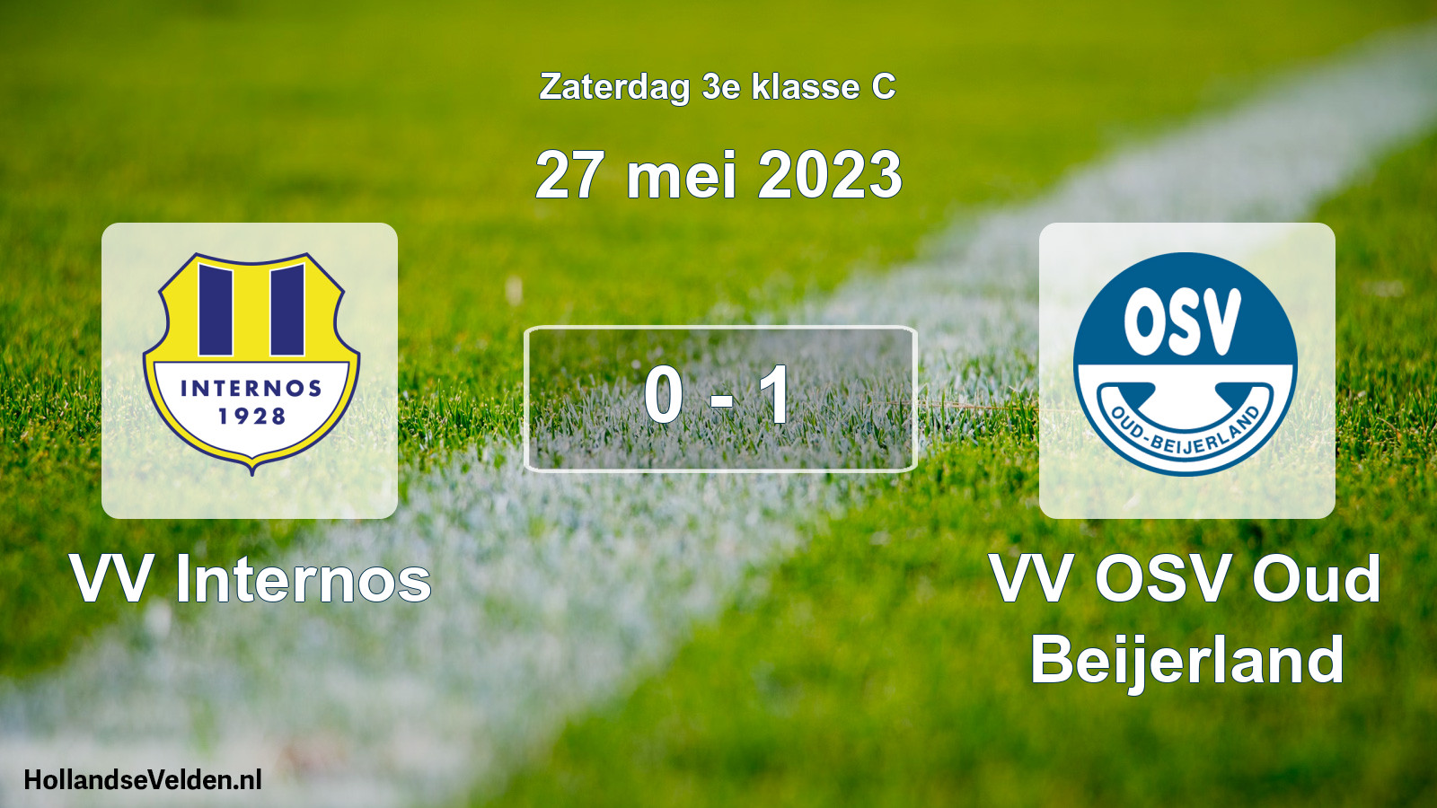 Total number of matches played: VV Internos - VV OSV Oud Beijerland 0 - 1 (27 May 2023)