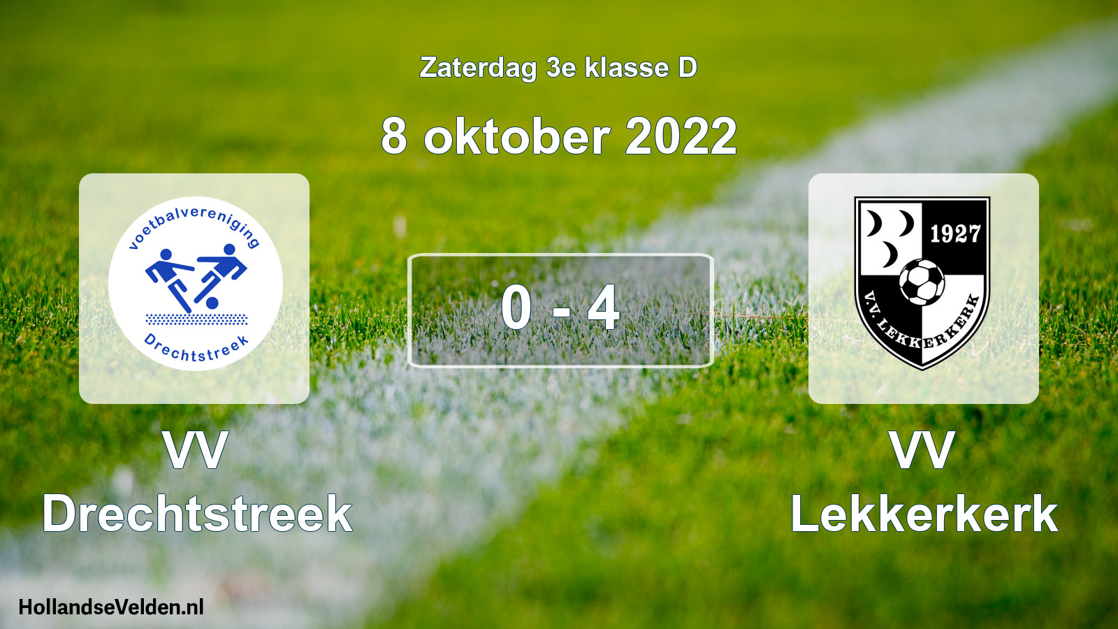 Total number of matches played: VV Drechtstreek - VV Lekkerkerk 0 - 4 (8 October 2022)