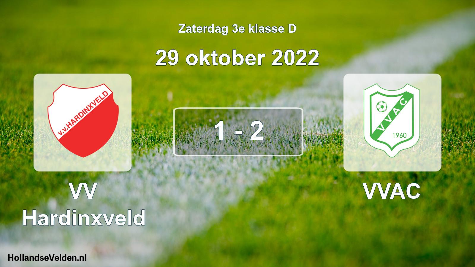 Total number of matches played: VV Hardinxveld - VVAC 1 - 2 (29 October 2022)