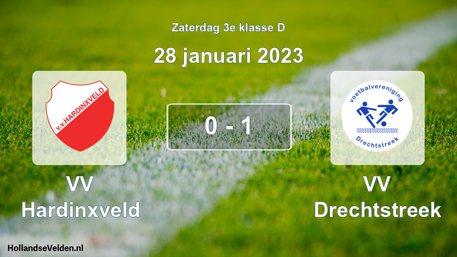 Total number of matches played: VV Hardinxveld - VV Drechtstreek 0 - 1 (28 January 2023)