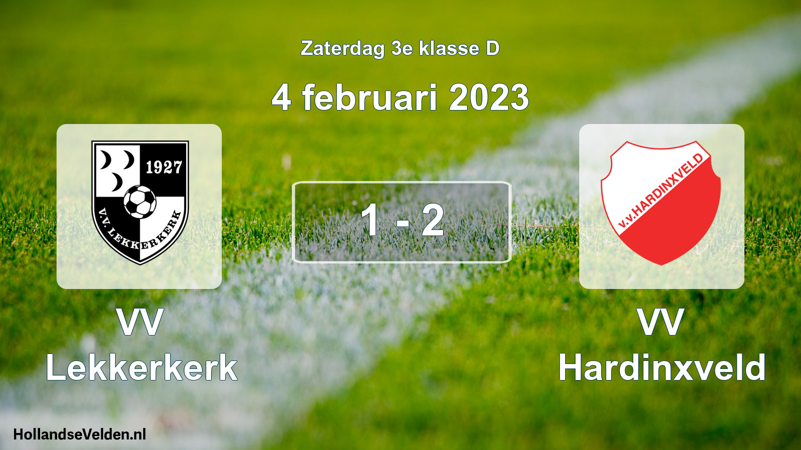 Total number of matches played: VV Lekkerkerk - VV Hardinxveld 1 - 2 (4 February 2023)