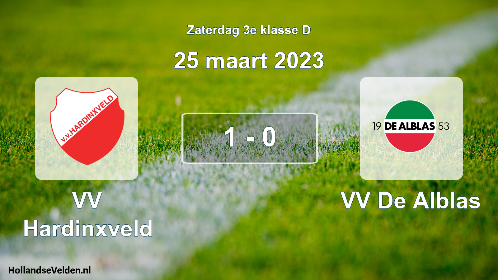 Total number of matches played: VV Hardinxveld - VV De Alblas 1 - 0 (25 March 2023)