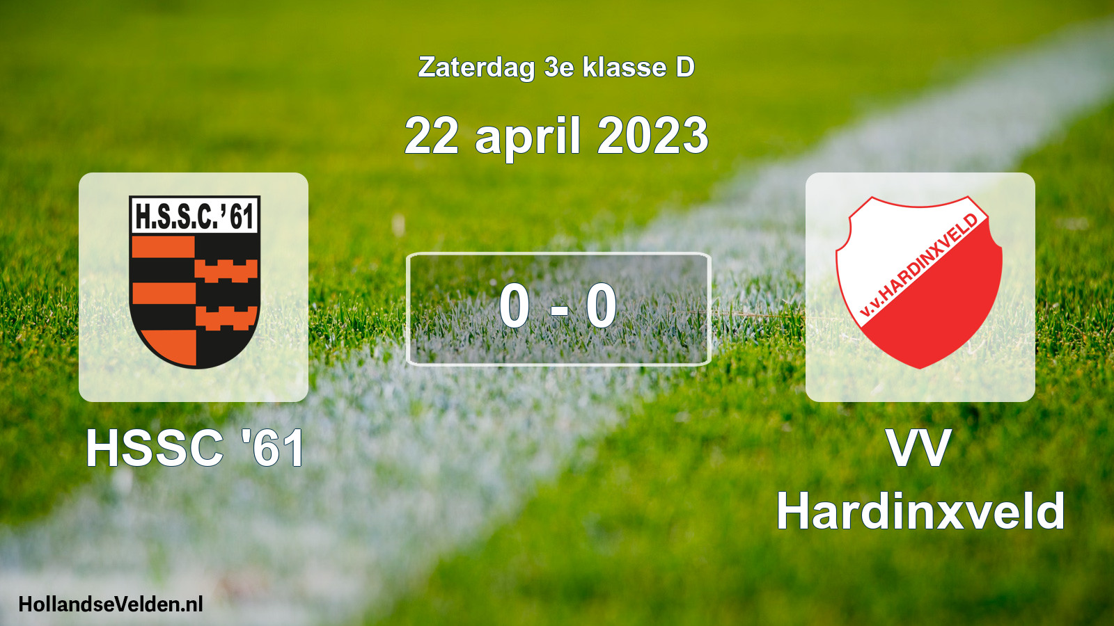 Total number of matches played: HSSC '61 - VV Hardinxveld 0 - 0 (22 April 2023)