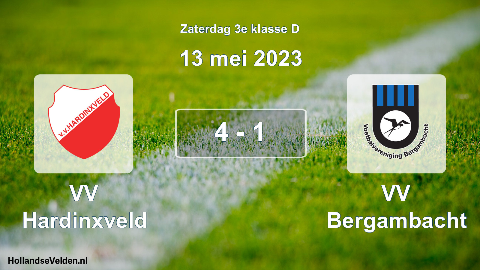 Total number of matches played: VV Hardinxveld - VV Bergambacht 4 - 1 (13 May 2023)