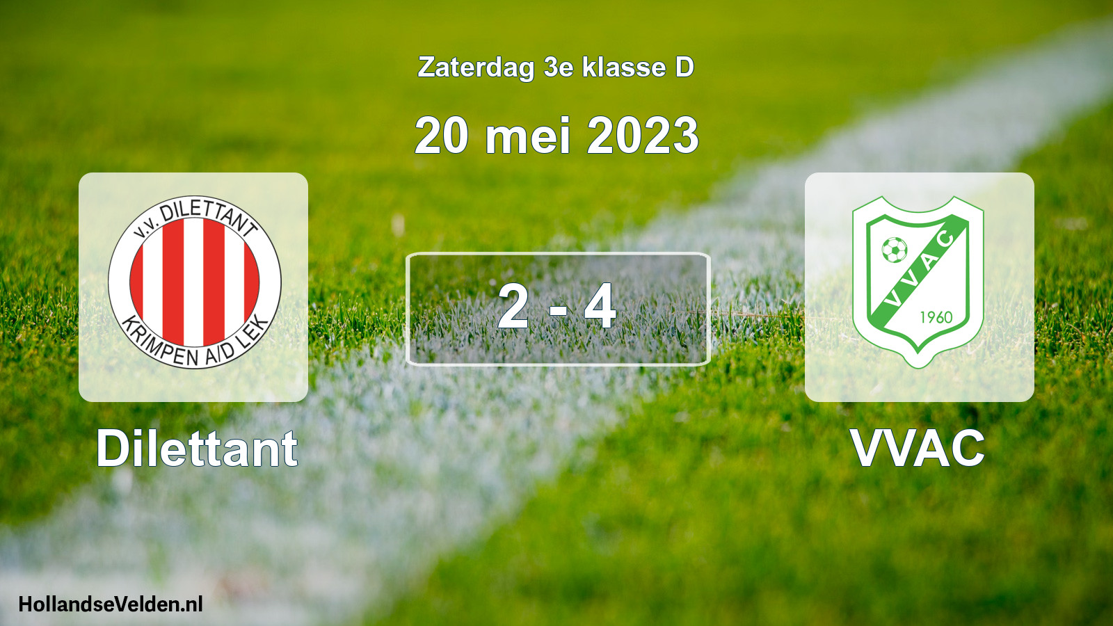 Total number of matches played: Dilettant - VVAC 2 - 4 (20 May 2023)
