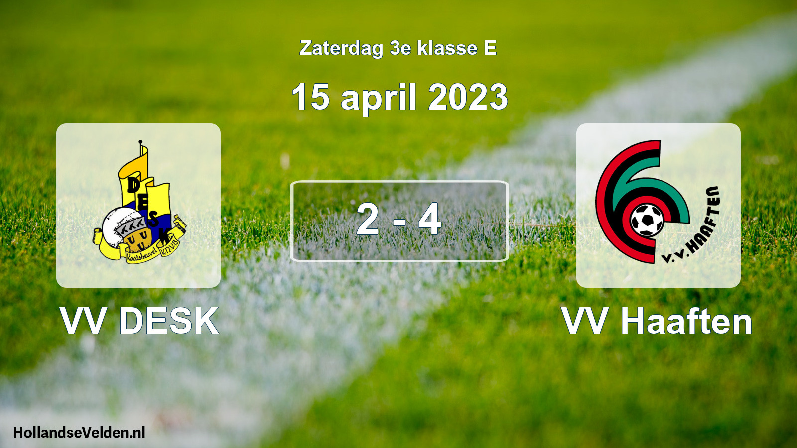 Total number of matches played: VV DESK - VV Haaften 2 - 4 (15 April 2023)