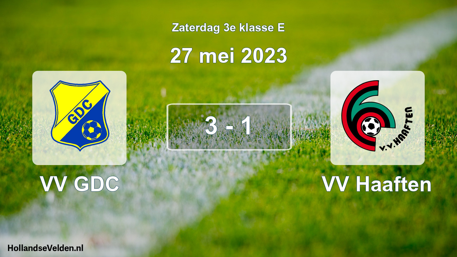 Total number of matches played: VV GDC - VV Haaften 3 - 1 (27 May 2023)