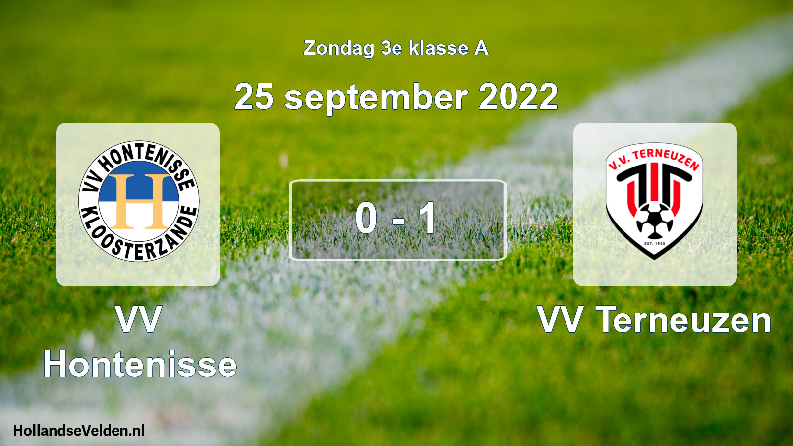 Total number of matches played: VV Hontenisse - VV Terneuzen 0 - 1 (25 September 2022)