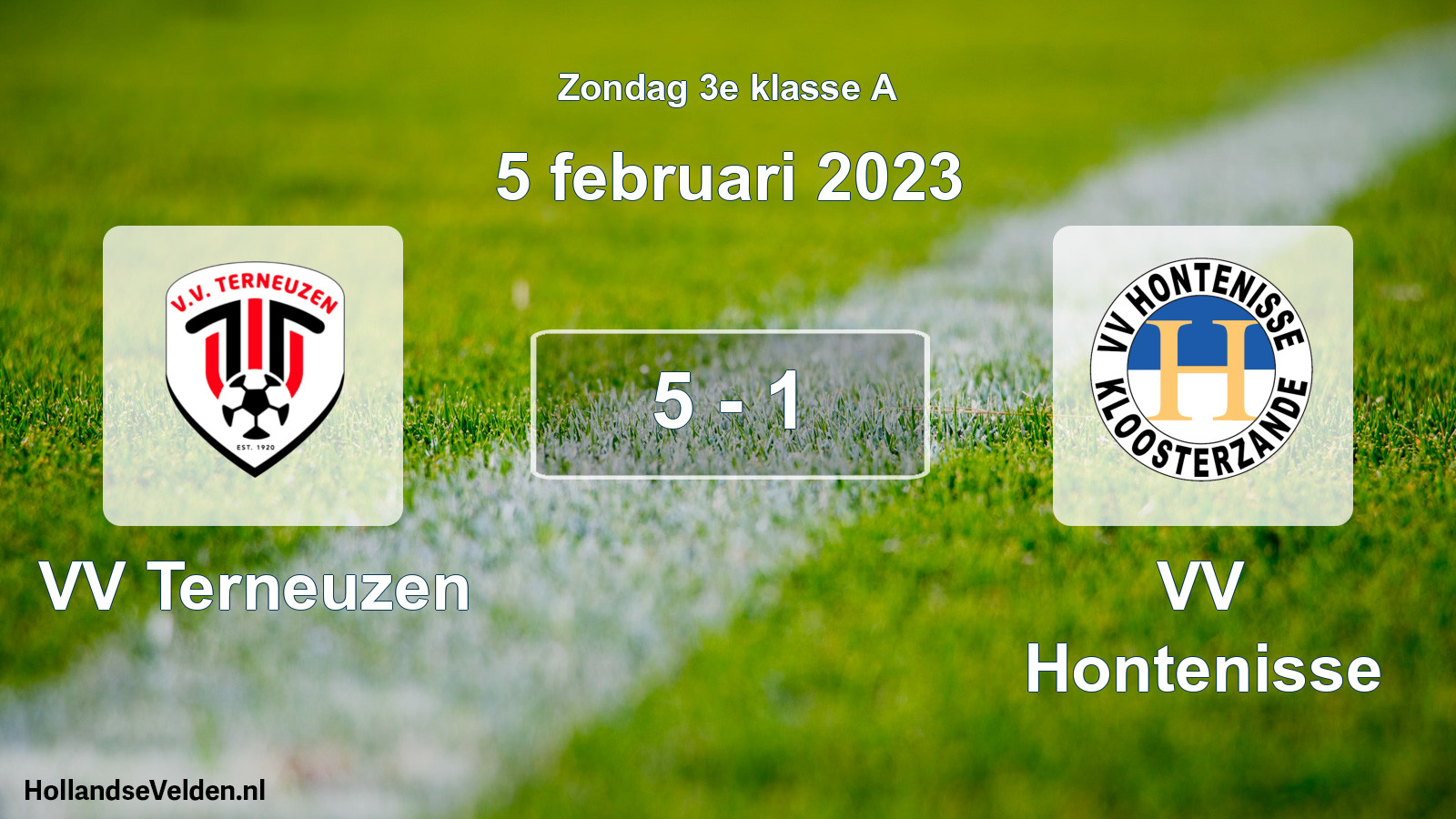Total number of matches played: VV Terneuzen - VV Hontenisse 5 - 1 (5 February 2023)