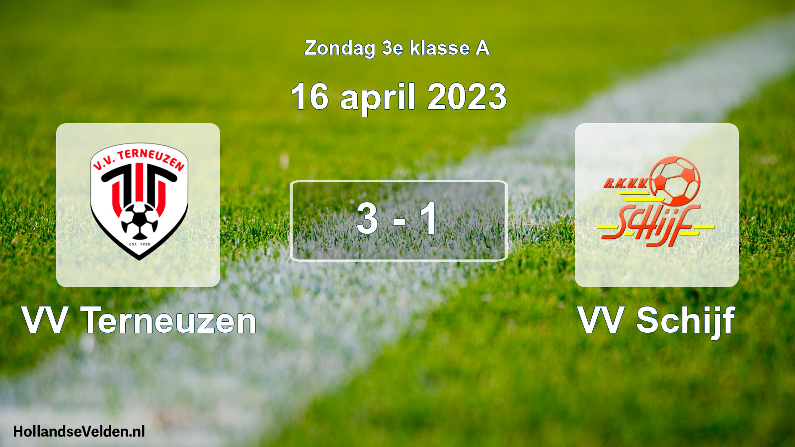 Total number of matches played: VV Terneuzen - VV Schijf 3 - 1 (16 April 2023)