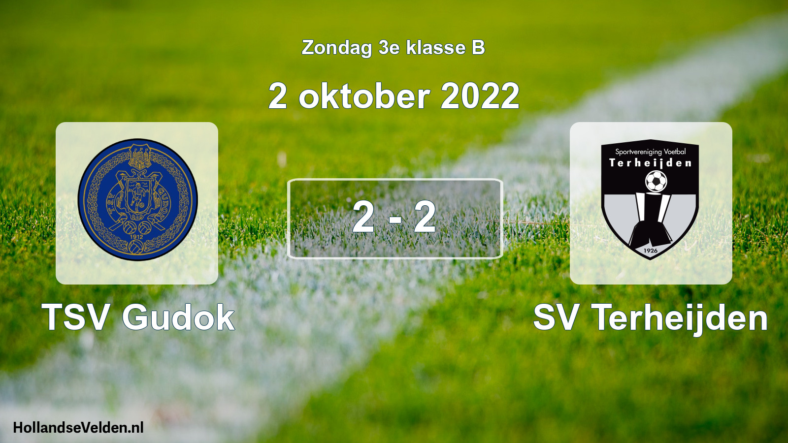 Total number of matches played: TSV Gudok - SV Terheijden 2 - 2 (2 October 2022)