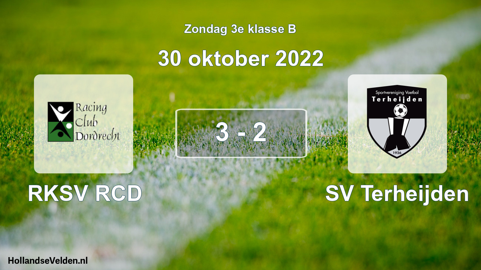 Total number of matches played: RKSV RCD - SV Terheijden 3 - 2 (30 October 2022)