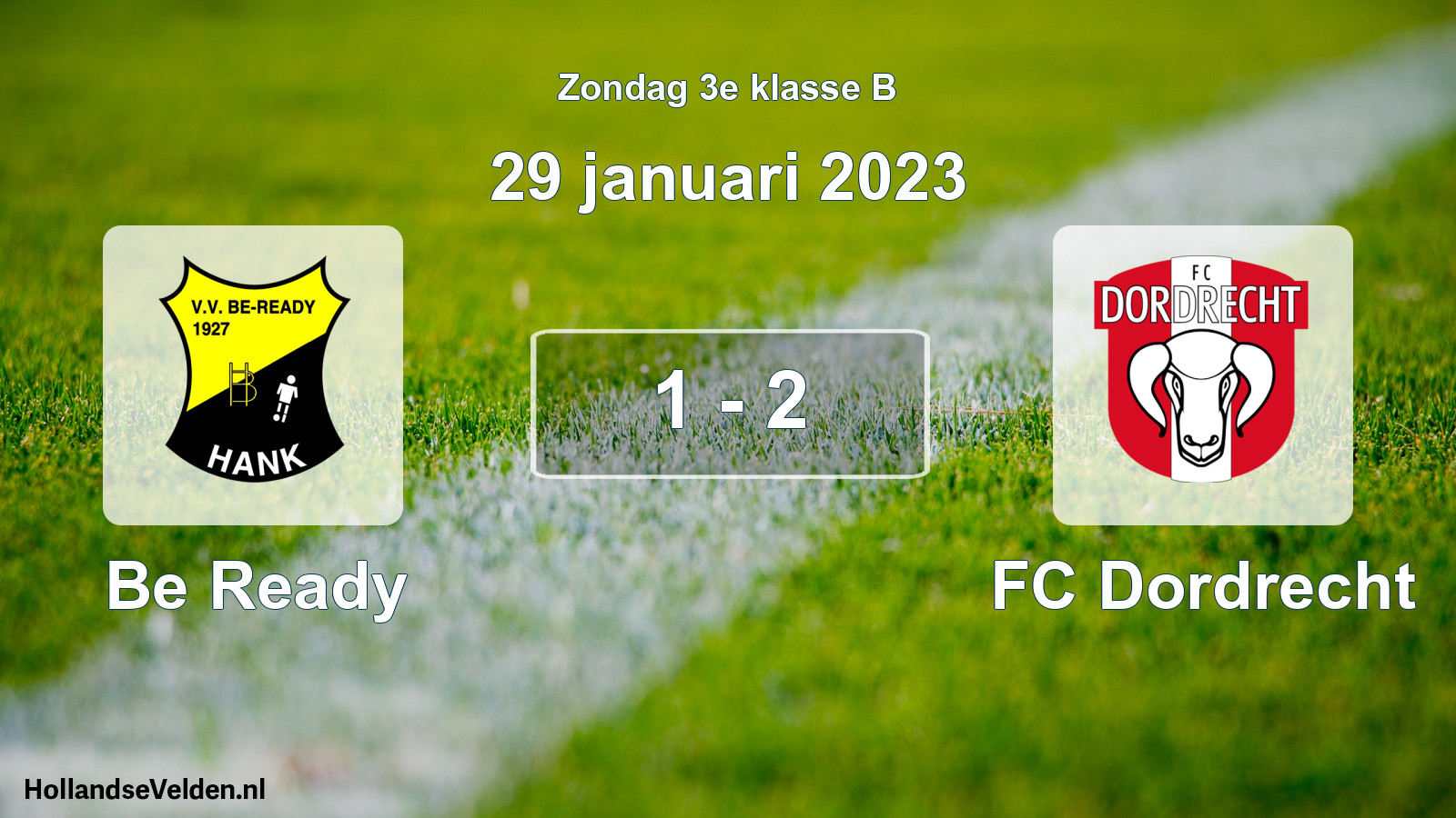Total number of matches played: Be Ready - FC Dordrecht 1 - 2 (29 January 2023)
