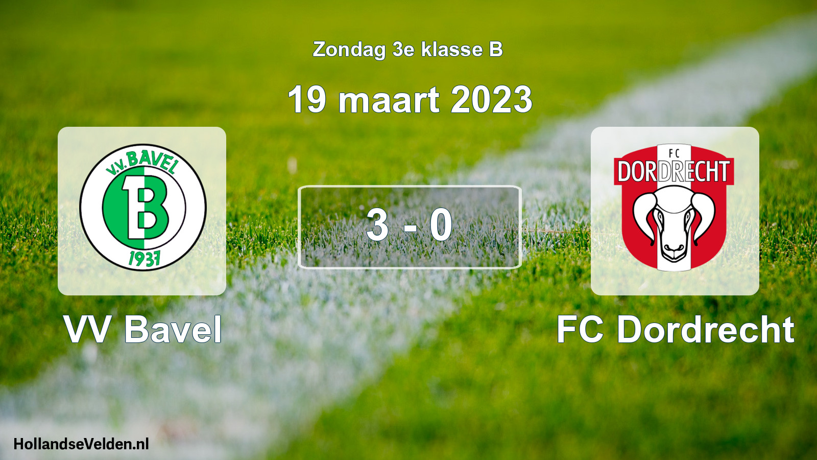 Total number of matches played: VV Bavel - FC Dordrecht 3 - 0 (19 March 2023)
