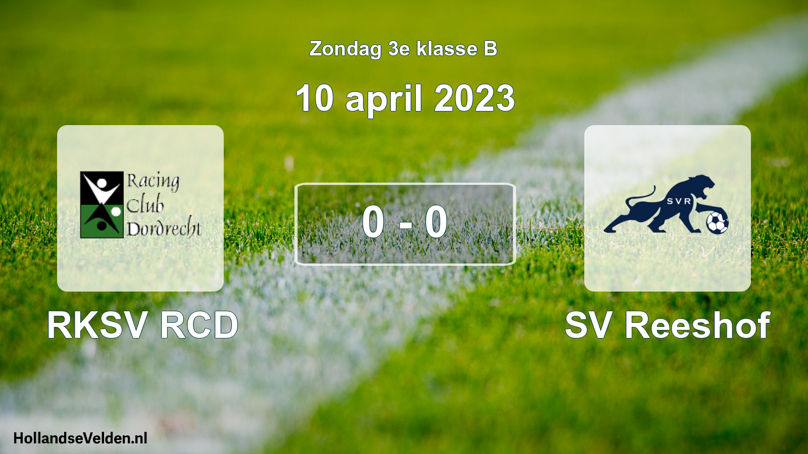 Total number of matches played: RKSV RCD - SV Reeshof 0 - 0 (10 April 2023)