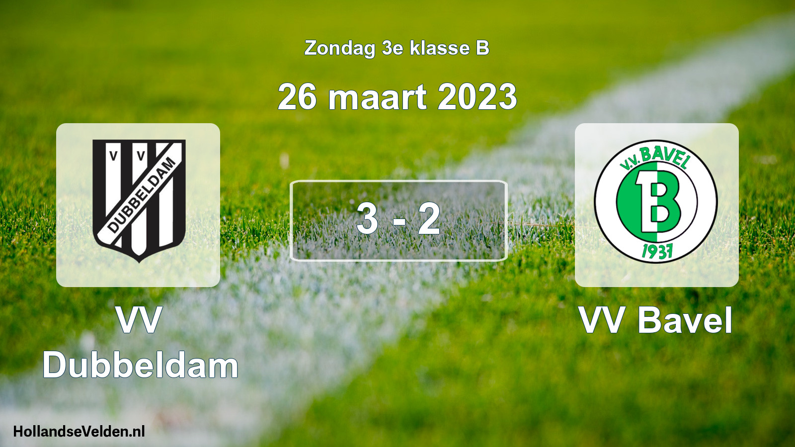Total number of matches played: VV Dubbeldam - VV Bavel 3 - 2 (26 March 2023)
