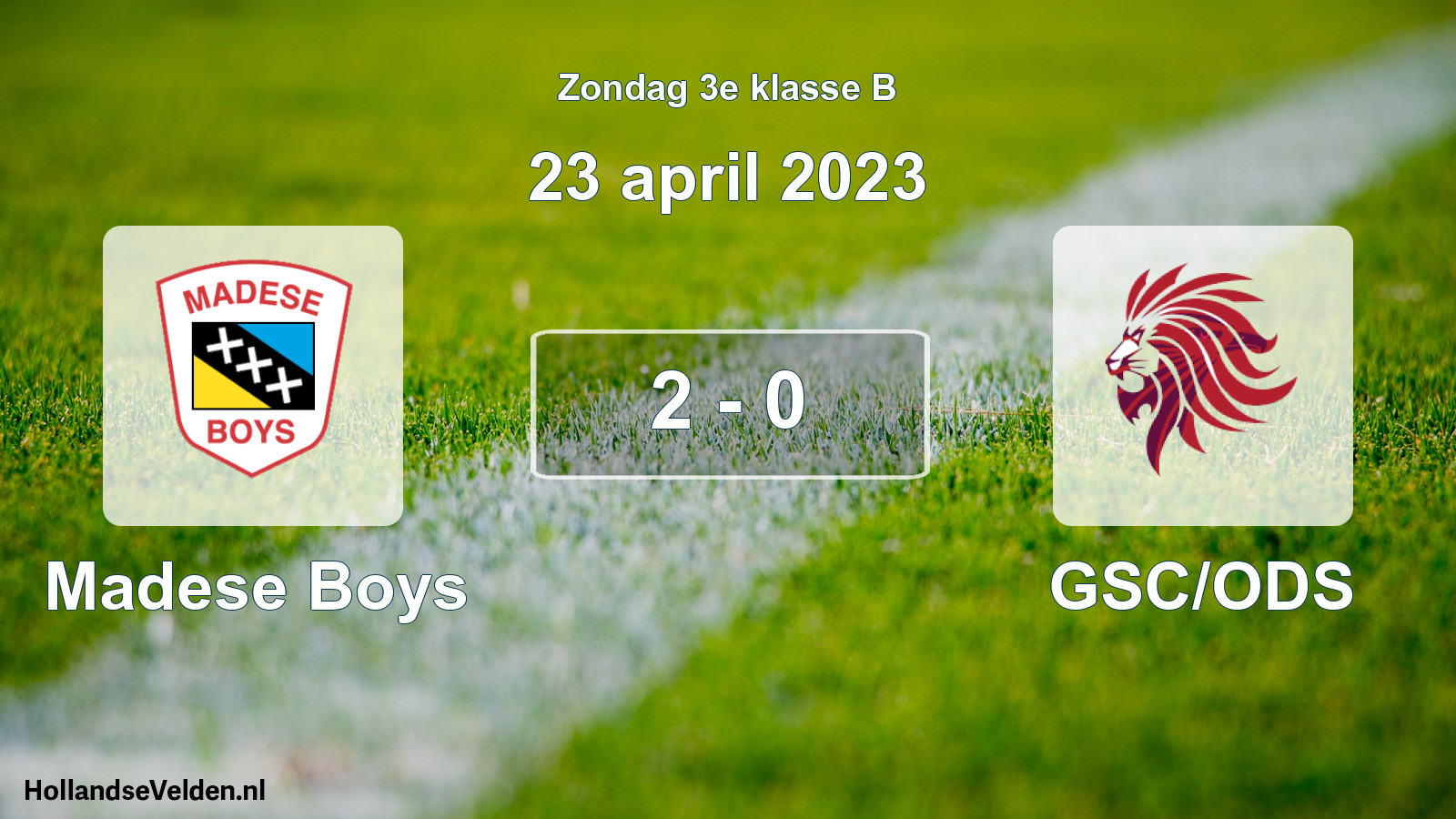Total number of matches played: Madese Boys - GSC/ODS 2 - 0 (23 April 2023)