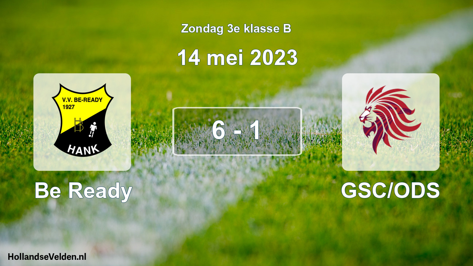 Total number of matches played: Be Ready - GSC/ODS 6 - 1 (14 May 2023)