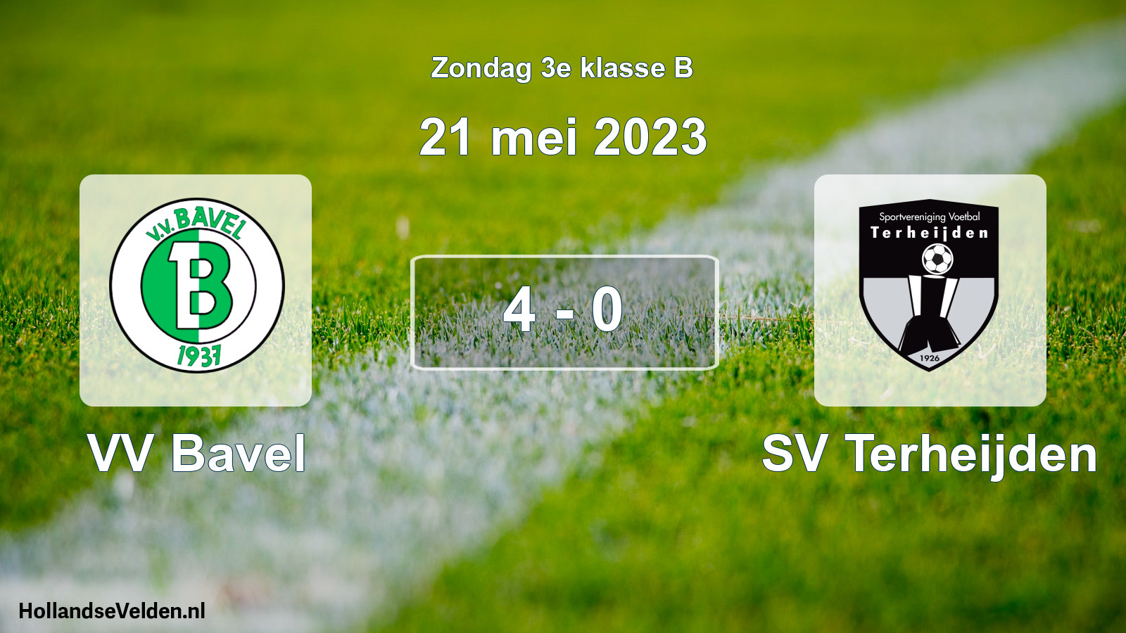Total number of matches played: VV Bavel - SV Terheijden 4 - 0 (21 May 2023)