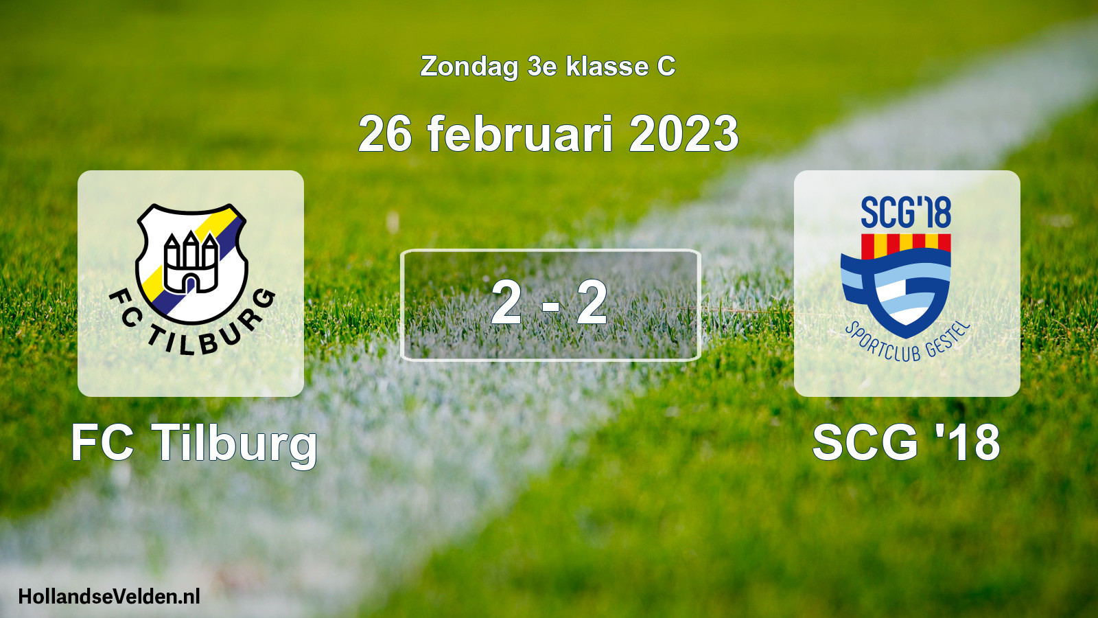 Total number of matches played: FC Tilburg - SCG '18 2 - 2 (26 February 2023)