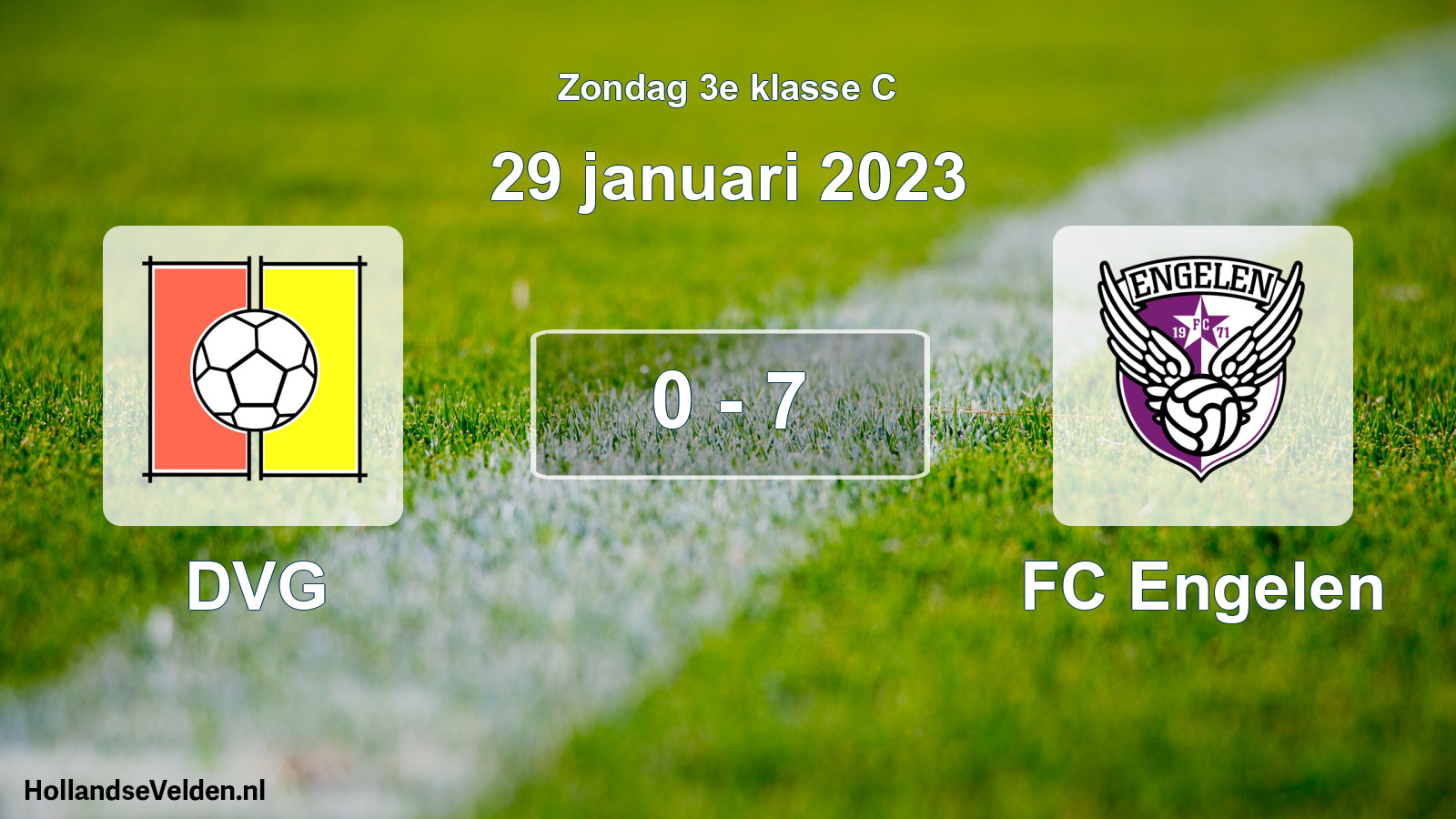 Total number of matches played: DVG - FC Engelen 0 - 7 (29 January 2023)