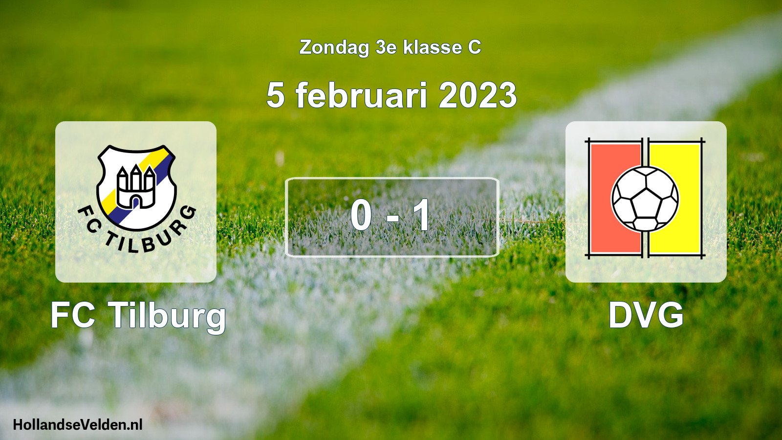 Total number of matches played: FC Tilburg - DVG 0 - 1 (5 February 2023)