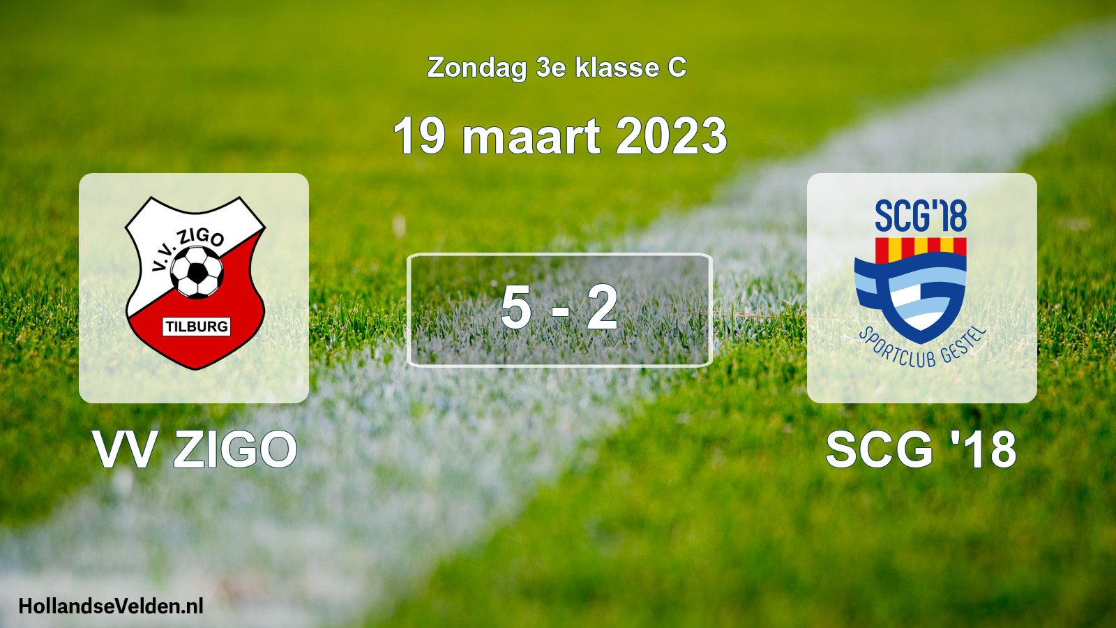 Total number of matches played: VV ZIGO - SCG '18 5 - 2 (19 March 2023)