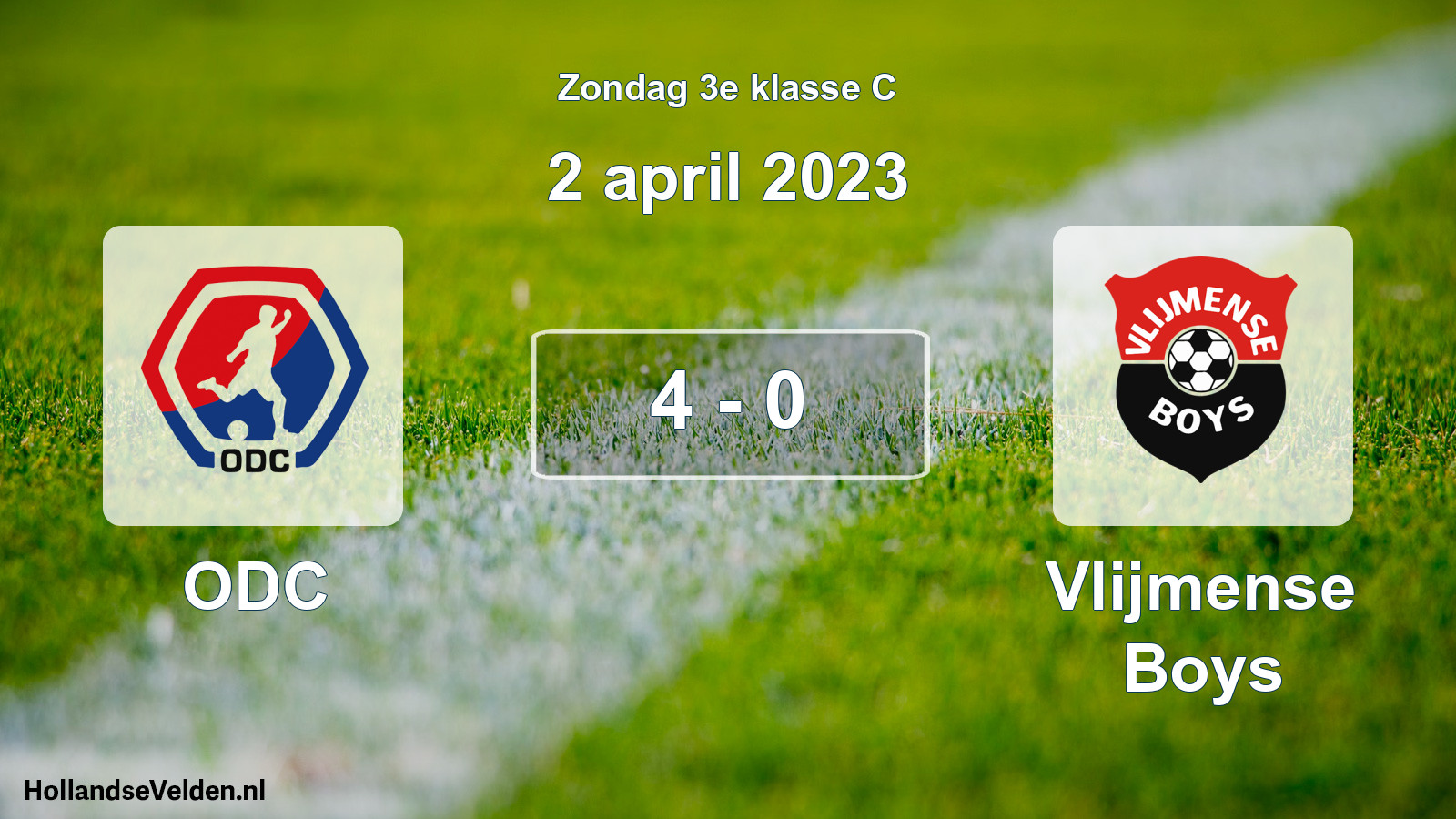 Total number of matches played: ODC - Vlijmense Boys 4 - 0 (2 April 2023)
