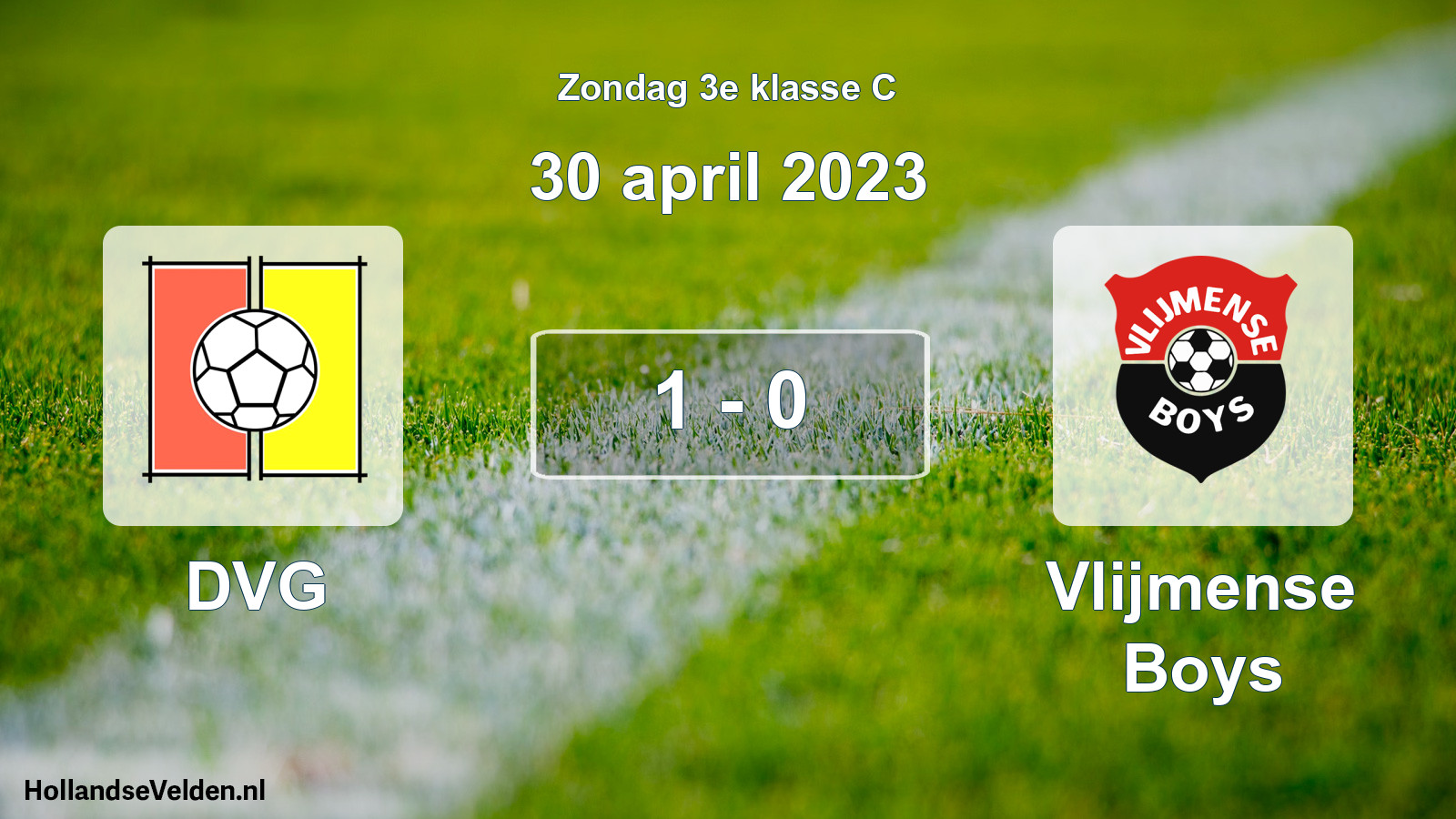 Total number of matches played: DVG - Vlijmense Boys 1 - 0 (30 April 2023)