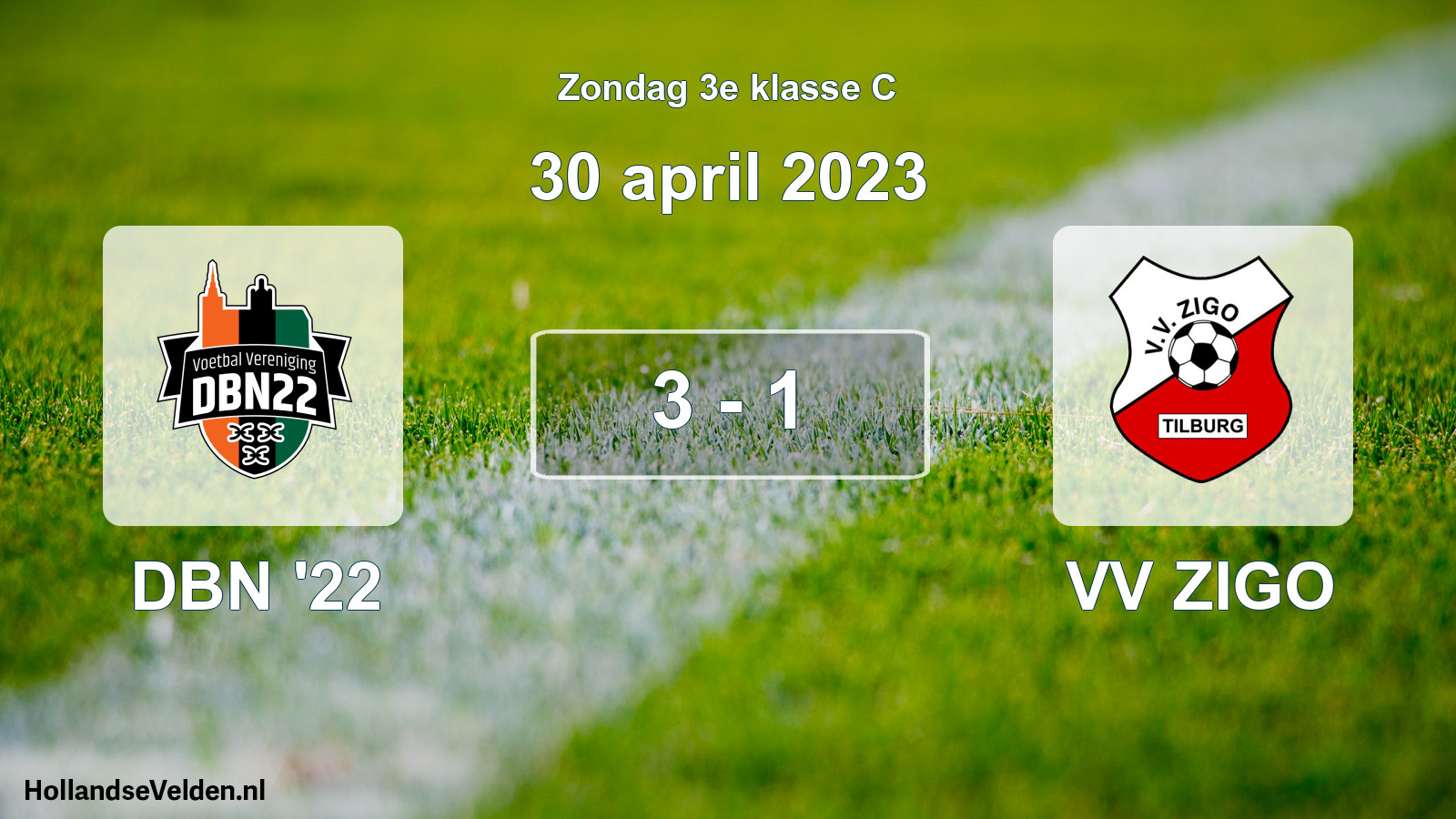 Total number of matches played: DBN '22 - VV ZIGO 3 - 1 (30 April 2023)