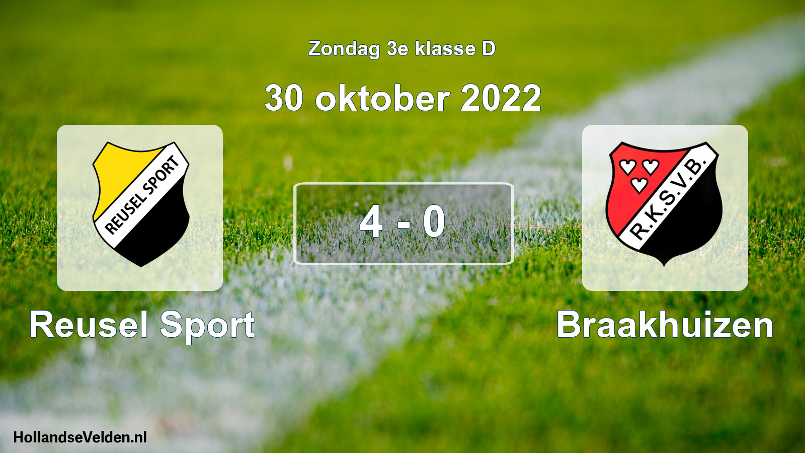 Total number of matches played: Reusel Sport - Braakhuizen 4 - 0 (30 October 2022)