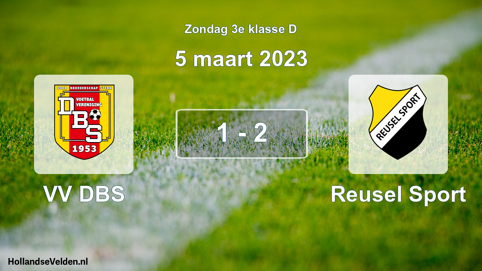 Total number of matches played: VV DBS - Reusel Sport 1 - 2 (5 March 2023)
