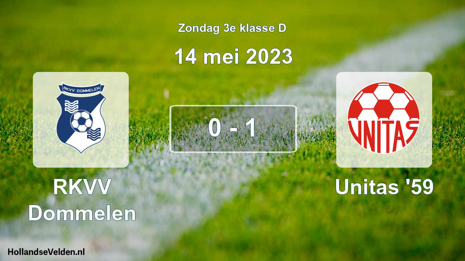 Total number of matches played: RKVV Dommelen - Unitas '59 0 - 1 (14 May 2023)