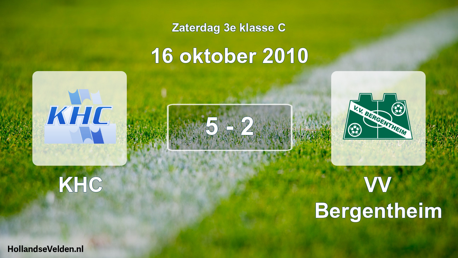 Total number of matches played: KHC - VV Bergentheim 5 - 2 (16 October 2010)