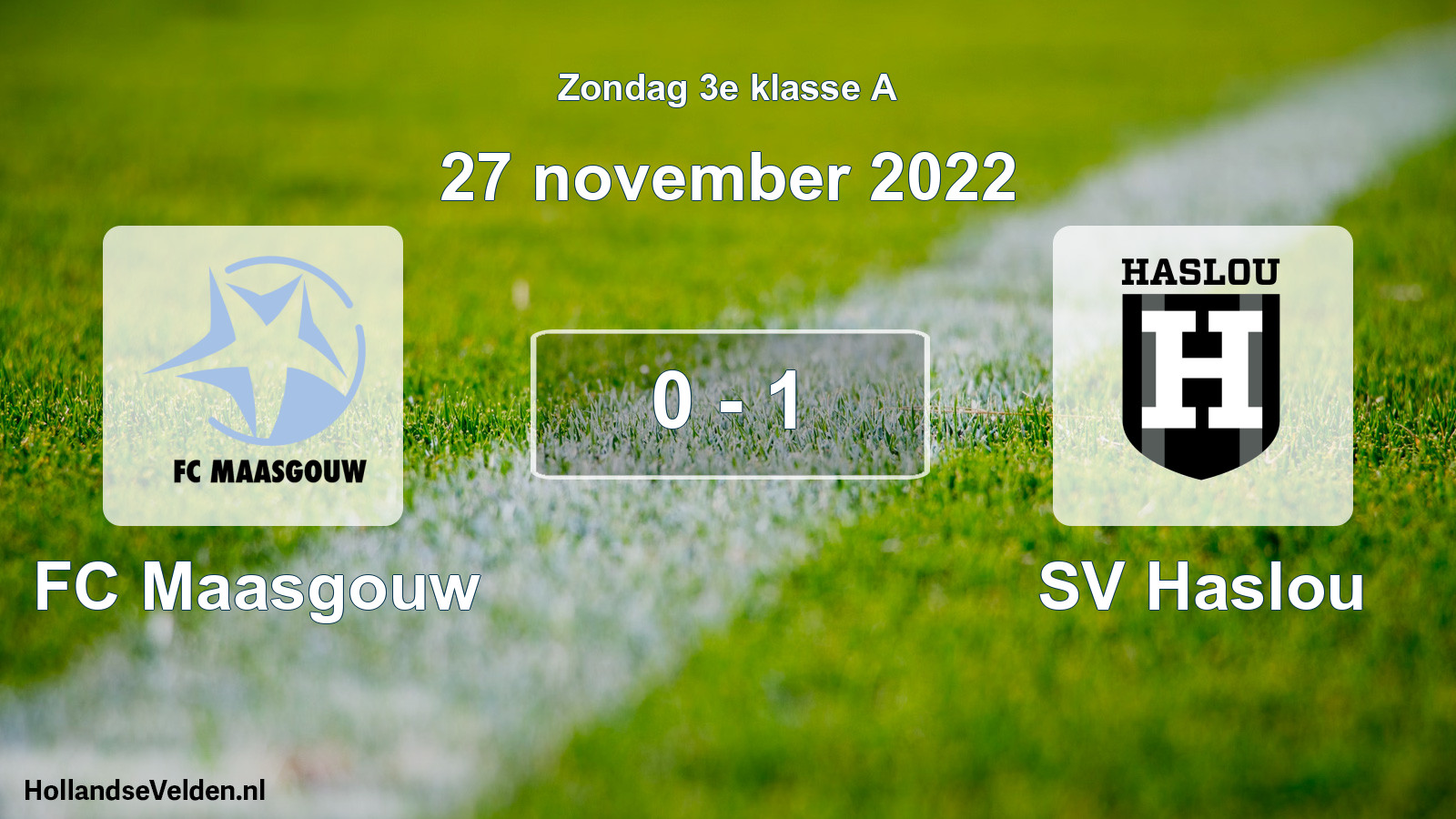 Total number of matches played: FC Maasgouw - SV Haslou 0 - 1 (27 November 2022)