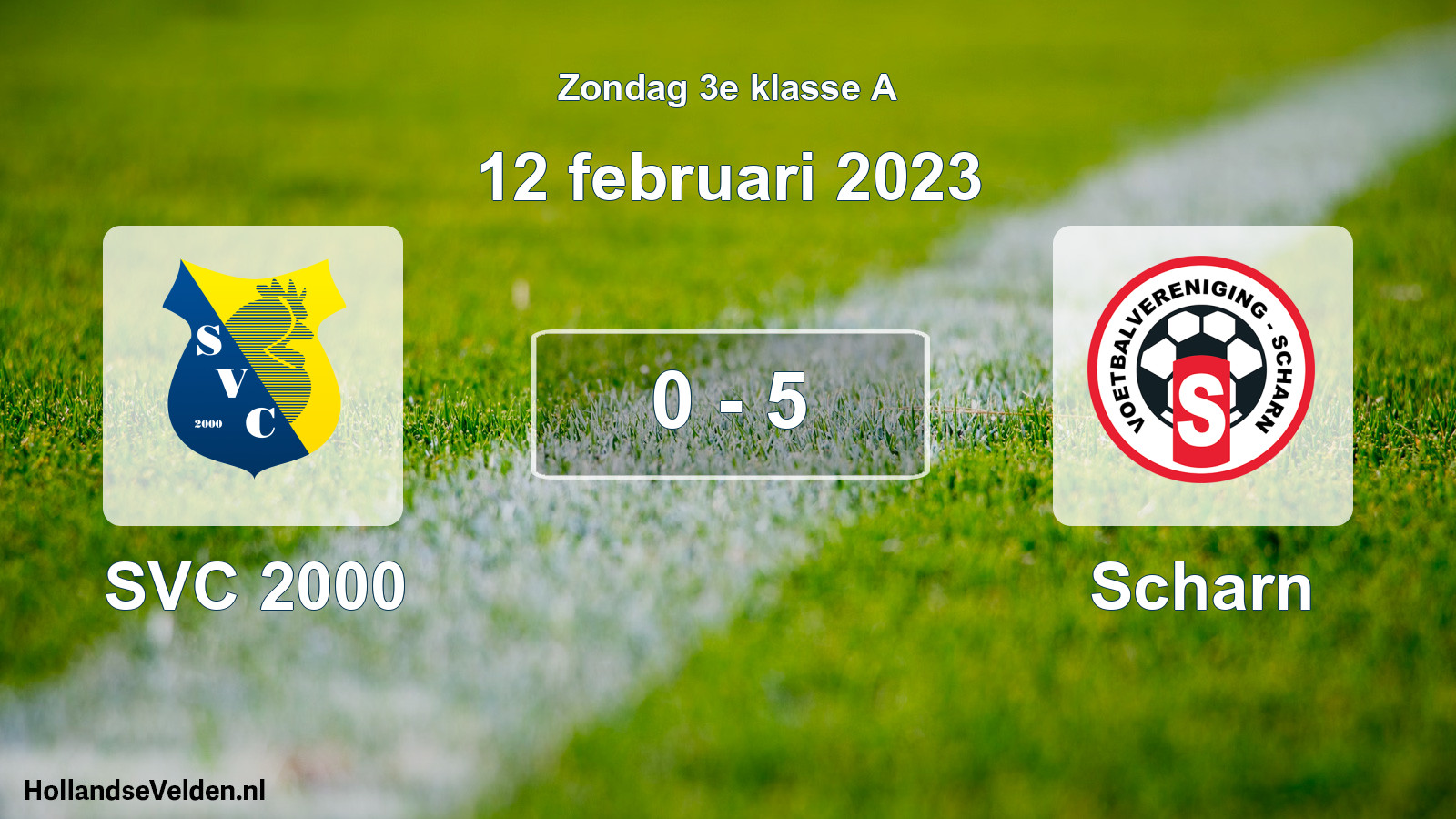 Total number of matches played: SVC 2000 - Scharn 0 - 5 (12 February 2023)