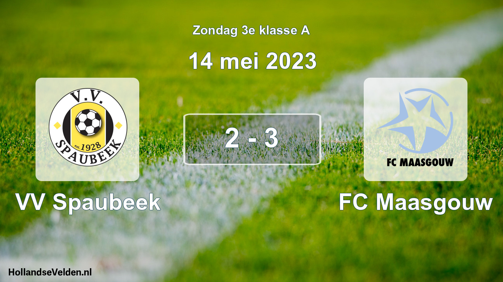 Total number of matches played: VV Spaubeek - FC Maasgouw 2 - 3 (14 May 2023)