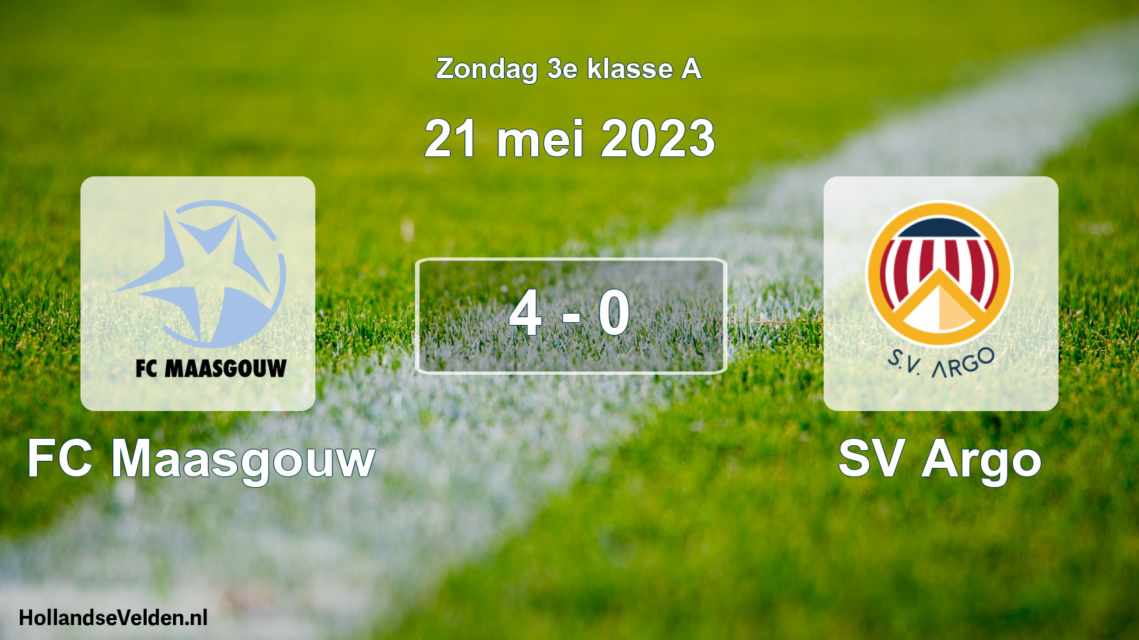 Total number of matches played: FC Maasgouw - SV Argo 4 - 0 (21 May 2023)