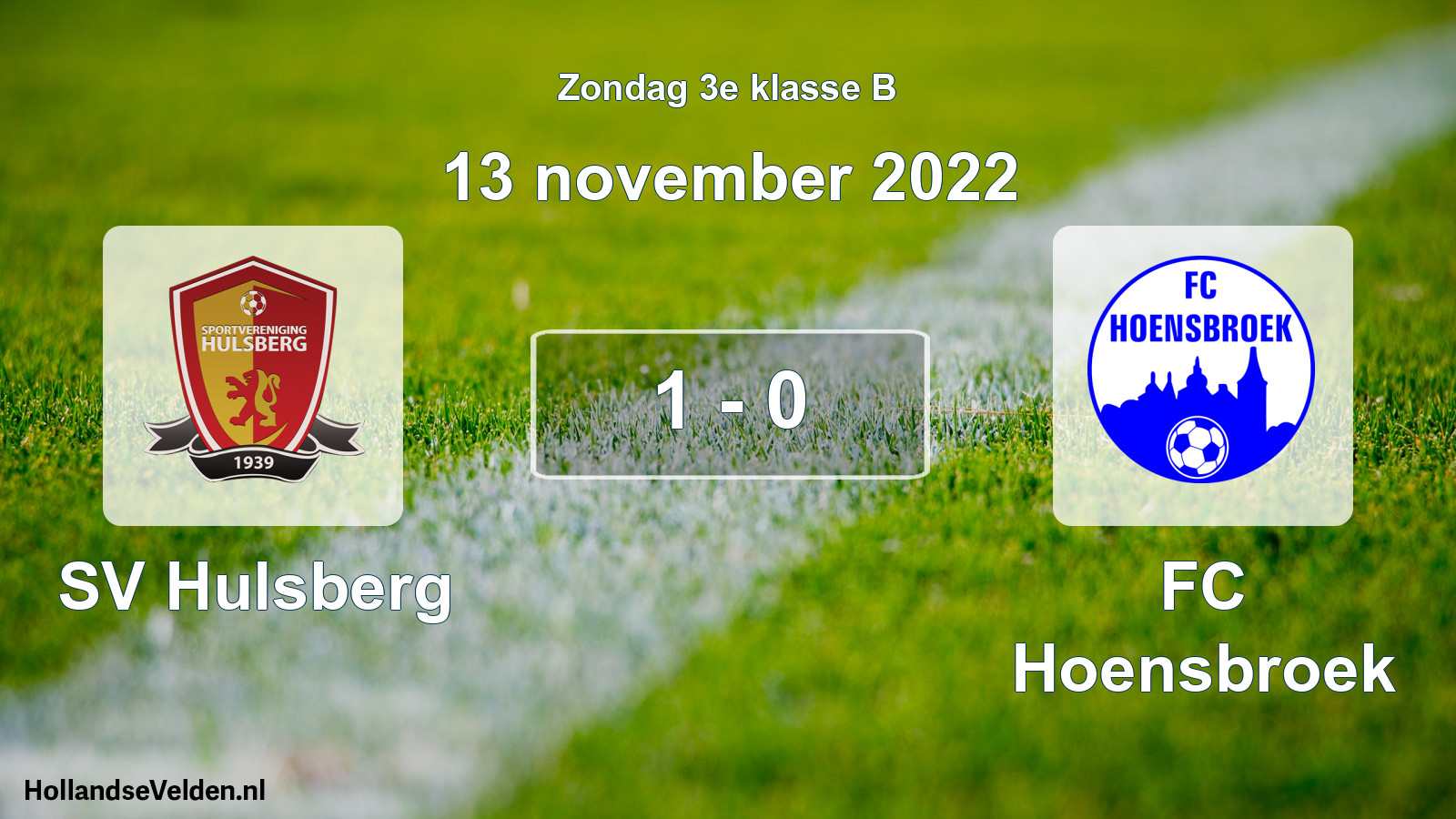 Total number of matches played: SV Hulsberg - FC Hoensbroek 1 - 0 (13 November 2022)