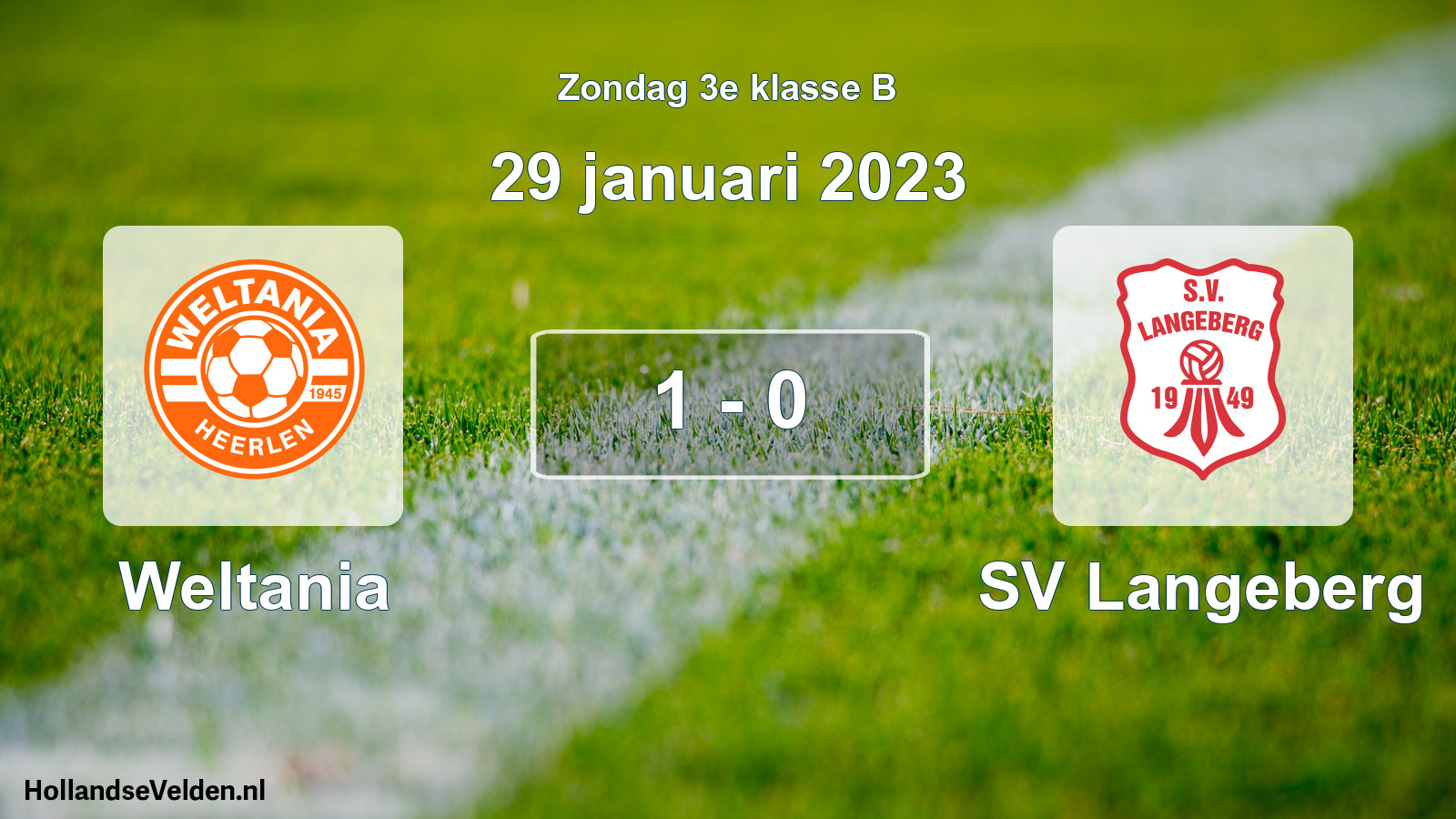 Total number of matches played: Weltania - SV Langeberg 1 - 0 (29 January 2023)