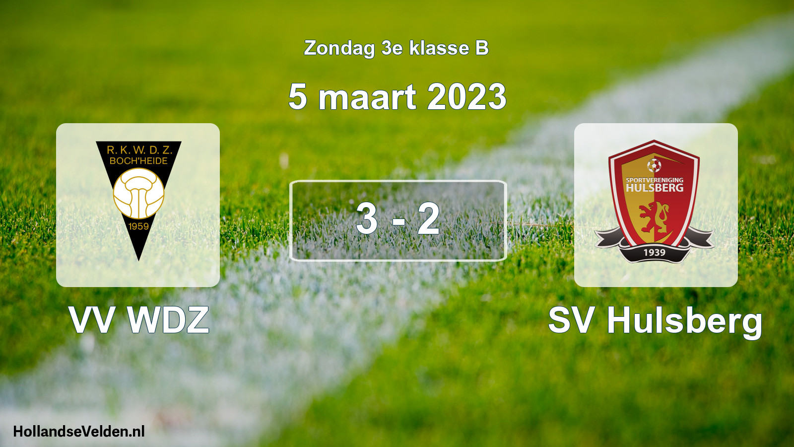 Total number of matches played: VV WDZ - SV Hulsberg 3 - 2 (5 March 2023)