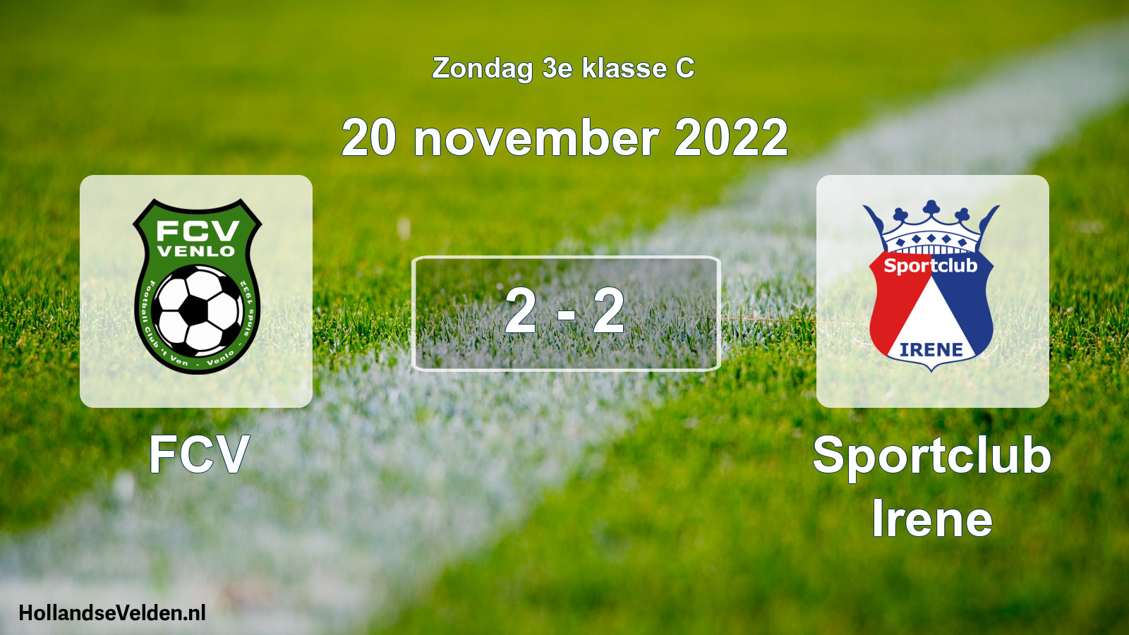 Total number of matches played: FCV - Sportclub Irene 2 - 2 (20 November 2022)