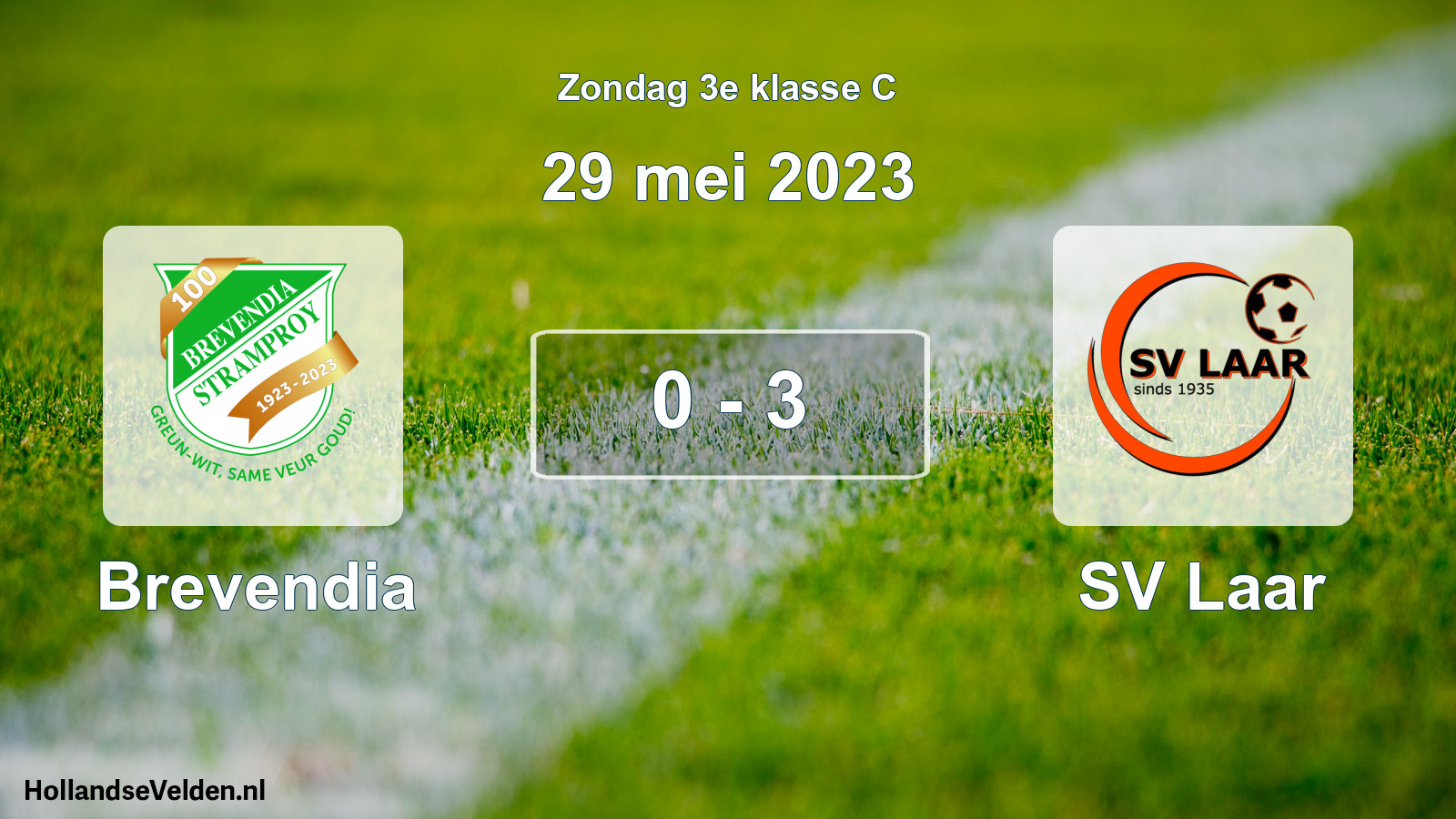 Total number of matches played: Brevendia - SV Laar 0 - 3 (29 May 2023)