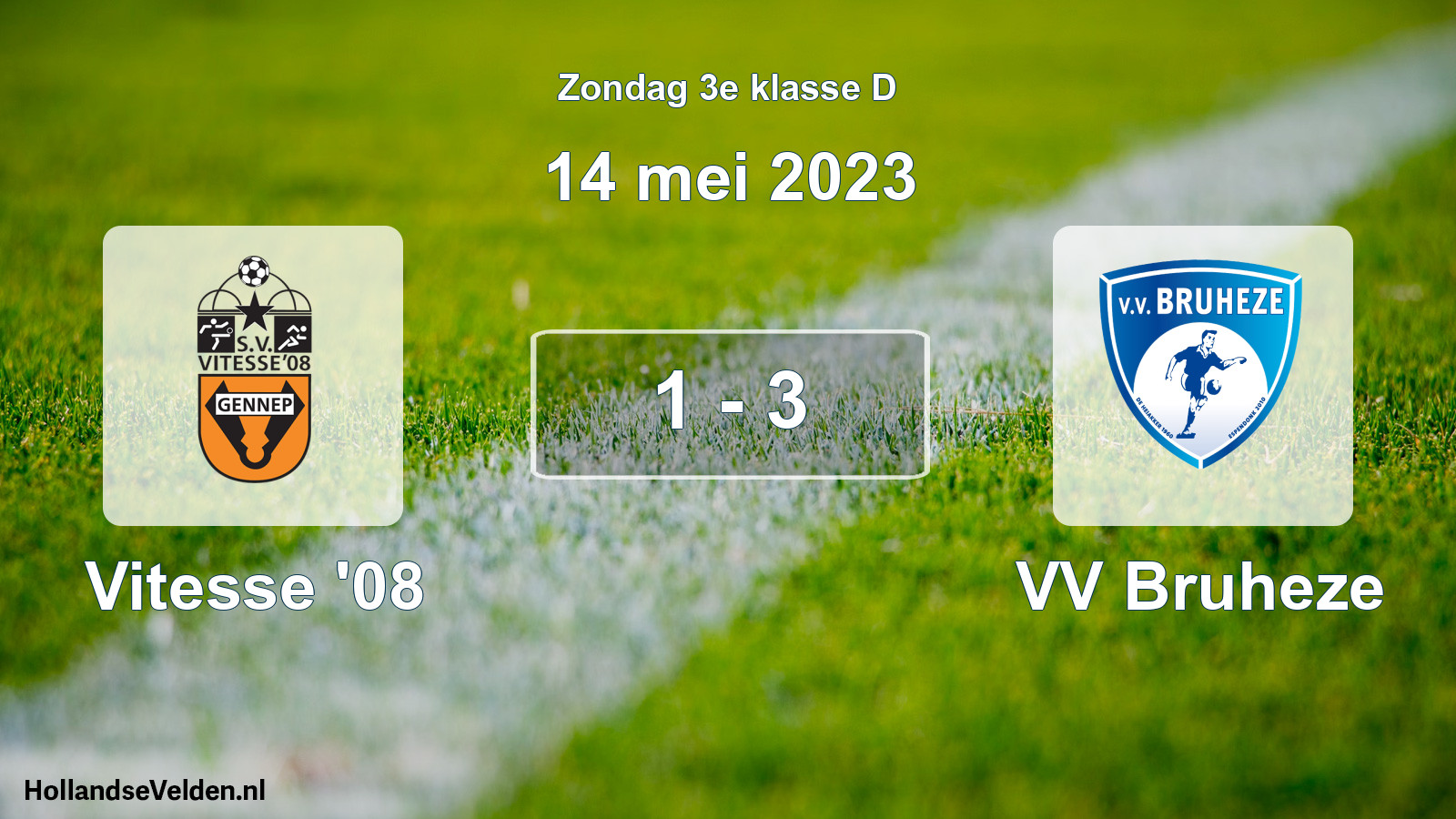Total number of matches played: Vitesse '08 - VV Bruheze 1 - 3 (14 May 2023)