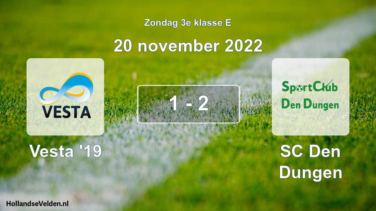 Total number of matches played: SSA Vesta '19 - SC Den Dungen 1 - 2 (20 November 2022)