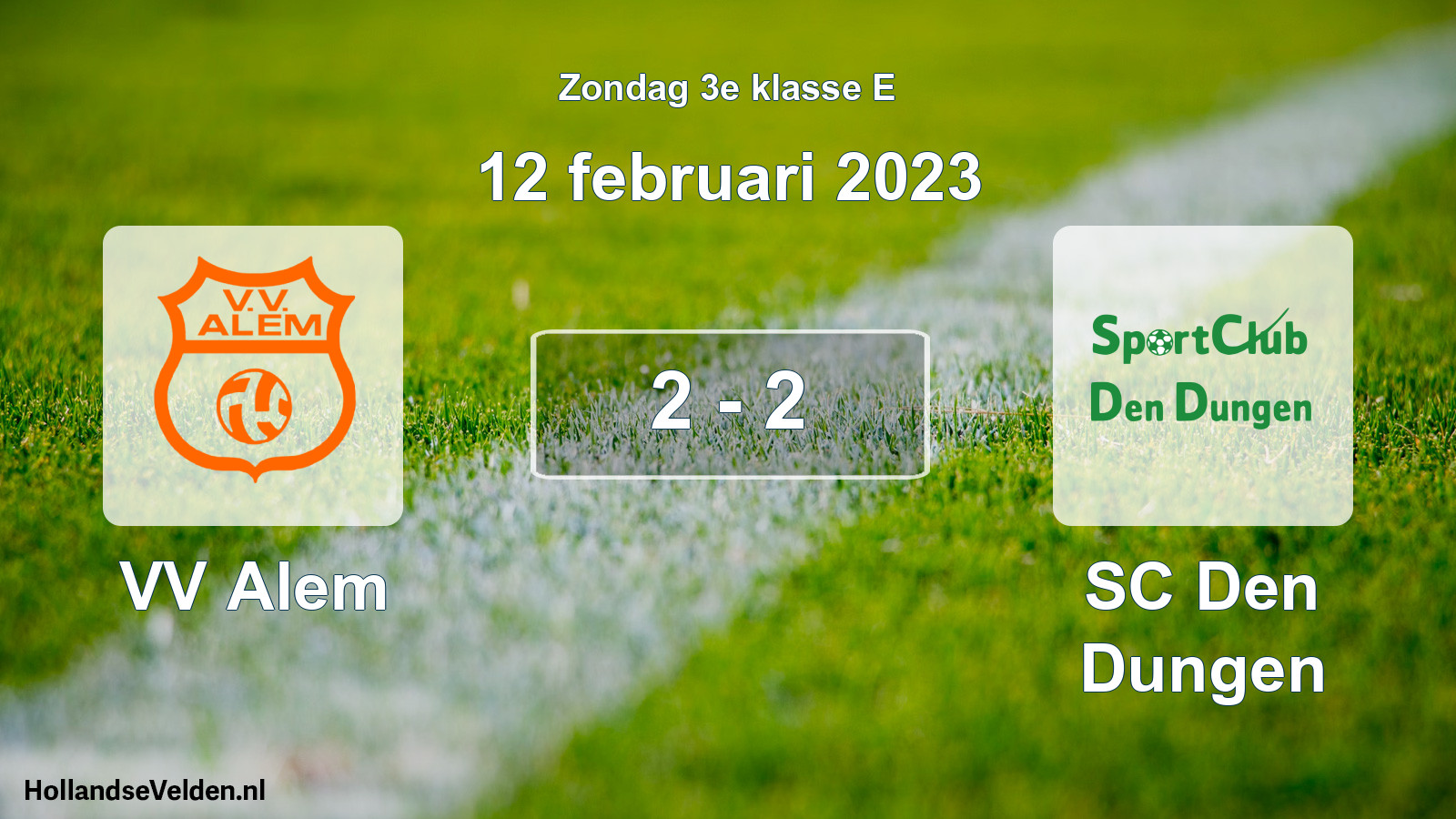 Total number of matches played: VV Alem - SC Den Dungen 2 - 2 (12 February 2023)