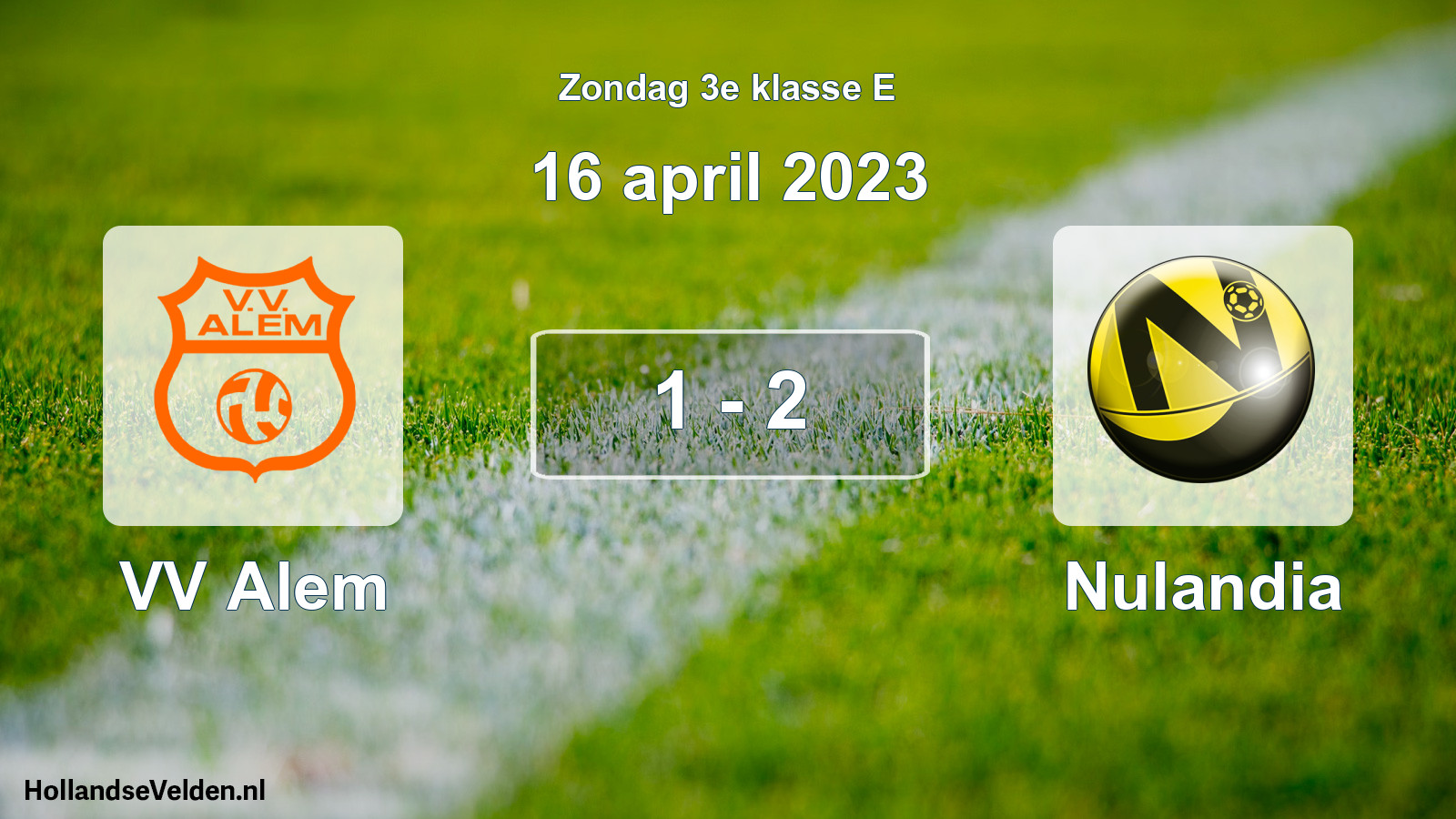 Total number of matches played: VV Alem - Nulandia 1 - 2 (16 April 2023)