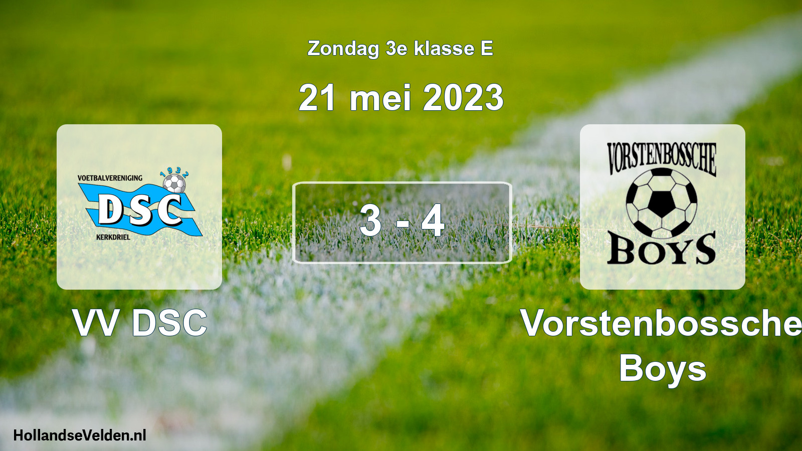 Total number of matches played: VV DSC - Vorstenbossche Boys 3 - 4 (21 May 2023)